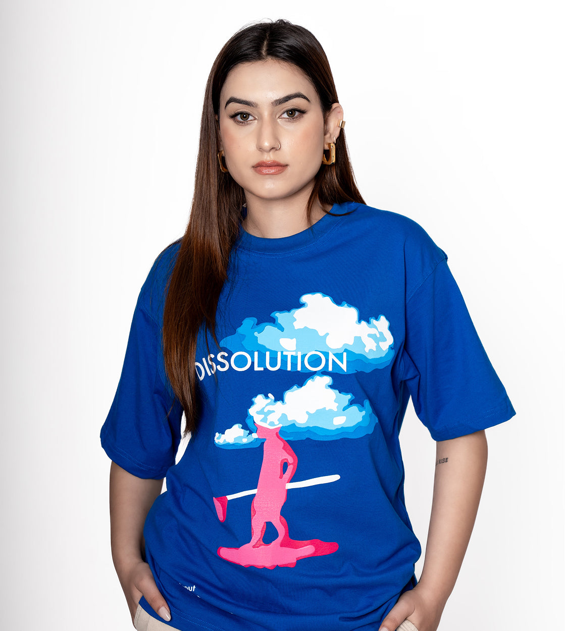lost dissolution t-shirt / blue