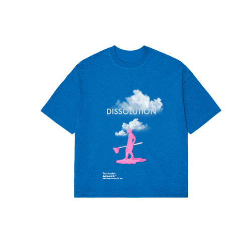 lost dissolution t-shirt / blue